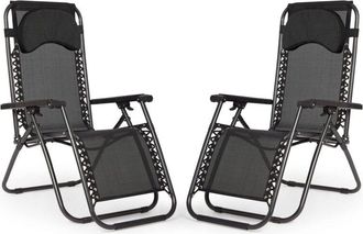 IntimaTe WM Heart Intimate Wm Heart - Set x 2 Sedie da giardino, Sdraio da Spiaggia Pieghevole, reclinabile da Giardino gravità Zero, Sedia per Giardino per Mare Sedia