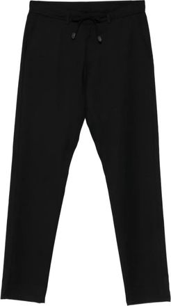 Canali Broek met trekkoord - Zwart