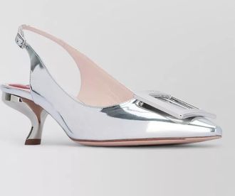 Roger Vivier virgule slingback pumps buckle toe heel