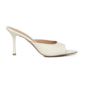 Giuliano Galiano Heeled Mules, female, White, Size: 10 US Conni Nappa Heeled Mule