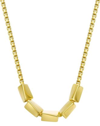 Genevive 14K Plated Statement Necklace