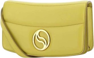 Stella McCartney Tassen, Dames, Groen, ONE Size, Polyester, Mini S-Wave Portemonnee