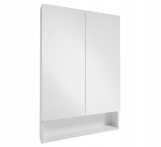 OEM Armario De Ba&ntilde;o Colgante Lupo Blanco Con Espejo 60x90 Cm
