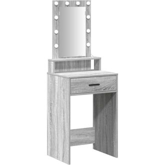 vidaXL Dressing Table Grey 50 x 41 x 140 cm Engineered wood Vidaxl