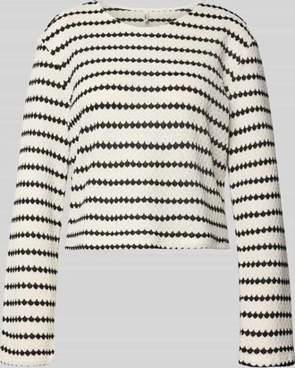 Only Relaxed Fit Langarmshirt mit Baumwoll-Anteil Modell EVA in Offwhite, Gr&ouml;&szlig;e XL