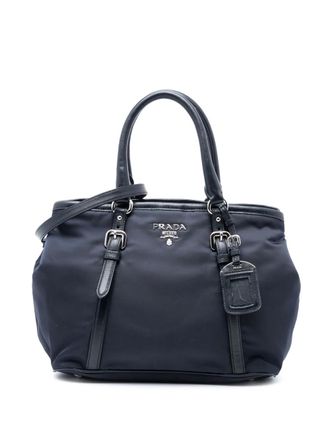 Prada 2000-2025 Tessuto satchel - Blu
