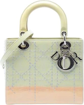Dior Pre-owned Lady Dior - Dames - Vintage Handtas - Groen - ONE Size - Leer - Vintage