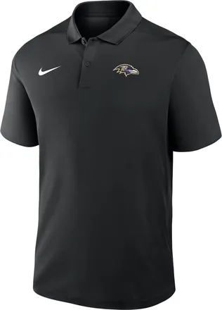 Nike Baltimore Ravens Logo Victory Nike Mens Dri-FIT NFL Polo in Black | 035800A8G-R0T