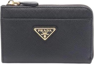 Prada Pre-owned Wallets, female, Black, Size: ONE SIZE Pre-owned Leather wallets