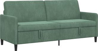 vidaXL Sof&aacute; Con Almacenamiento Verde Mar 192 X 78 X 87 Cm Poli&eacute;ster Vidaxl