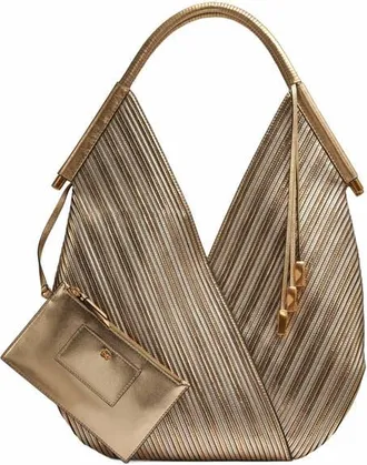 DKNY Baldwin Large Metallic Shoulder Bag in Gold at Nordstrom