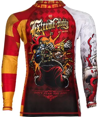 OEM Camiseta De Manga Larga Con Protecci&oacute;n Solar Para Ni&ntilde;os, Tarjetas Asesinas 2 164 Roja