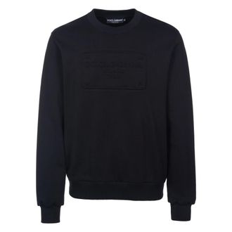 Dolce & Gabbana Crewneck Sweatshirt - Heren - Sweatshirts & Hoodies - Zwart - Maat: L