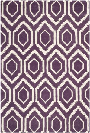 Safavieh Alfombra lana viola/bianco avorio 122 x 183 cm