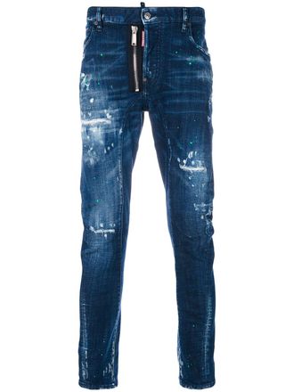 Dsquared2 distressed Tidy Biker jeans - Blue