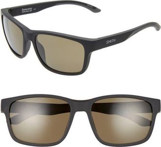 Smith Basecamp 58mm ChromaPop Polarized Sunglasses in Matte Black at Nordstrom