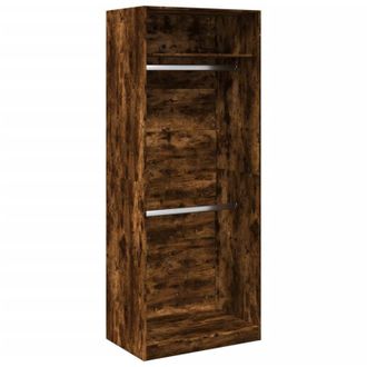 vidaXL Vidaxl - Armario Madera De Ingenier&iacute;a Color Roble Ahumado 80x50x200 Cm