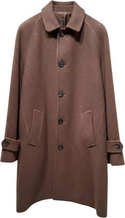 Circolo 1901 Single-Breasted Coat - Heren - Mantel - Bruin - XL - Jassen