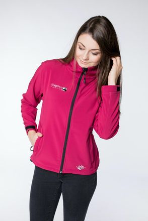 Deproc Softshelljacke DEPROC ACTIVE WESTLOOK WOMEN, Damen, Gr. 36/38 (M), pink, 96% Polyester; 4% Elasthan, mit verstellbarem Klettverschluss, Jacken Softshe