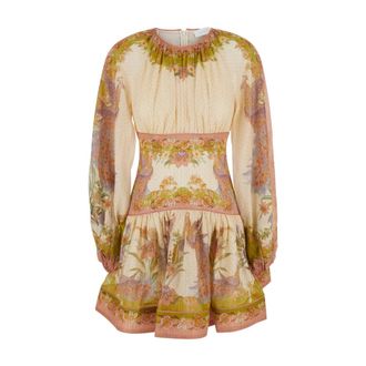 Zimmermann Short Dresses, female, Multicolor, Size: S Indra Mini Dress