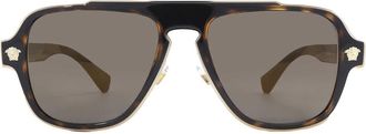 Versace Grey Navigator Mens Sunglasses VE2199 12524T 56