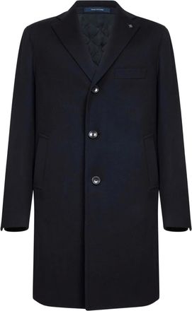 Tagliatore Jas met drie knopen en logoprint - Blauw