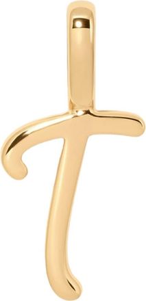 Made by Mary Script Initial Charm Gold Vermeil in Gold Vermeil Initial T at Nordstrom