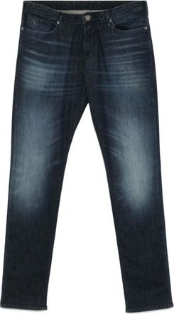 Emporio Armani Slim-fit Jeans, male, Blue, Size: W31 Indigo Blue Jeans Classic Five Pockets