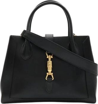 Gucci Pre-owned Jackie 1961 Leder 2way Tas - Dames - Vintage Handtas - Zwart - ONE Size - Leer - Vintage