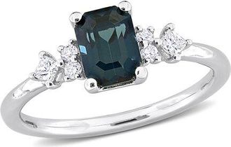 Rina Limor 14K 1.37 Ct. Tw. Diamond & Blue Spinel Ring