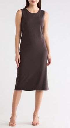 Eileen Fisher Crewneck Sleeveless Shift Dress in Espresso at Nordstrom Rack, Size X-Small