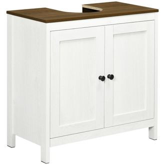 Kleankin Armario de ba&ntilde;o 60x30x60 cm blanco