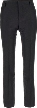 Ami Slim-fit Broeken - Dames - Slim Fit Broeken - Zwart - S - Wol - Broeken