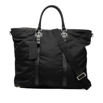 Prada Pre-owned Nylon Vintage Tote Bag - Dames - Vintage Shopper - Zwart - ONE Size - Nylon - Vintage