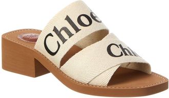 Chlo&eacute; Woody Linen Sandal
