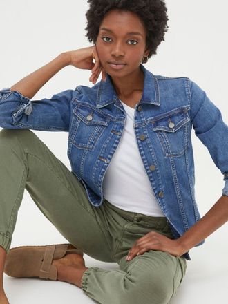Fat Face FatFace Tasha Blue Regular Denim Jacket