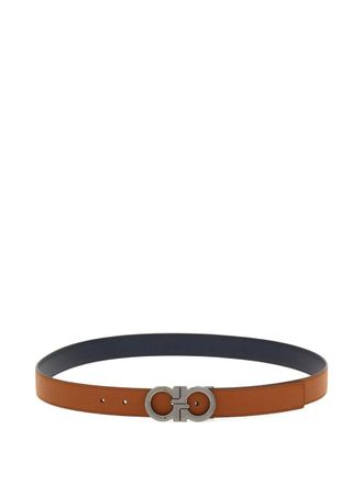 Ferragamo reversible Gancini belt - men - Calf Leather - 110 - Brown