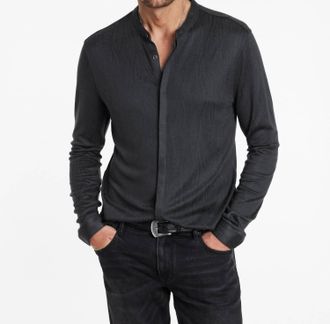 John Varvatos Otavio Long Sleeve Casual Shirt In Black