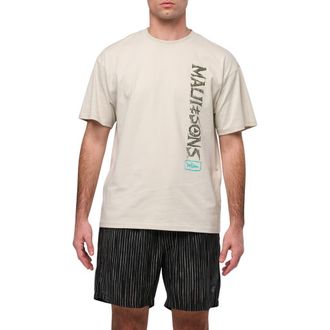 Maui and Sons Fossil Boxy Fit Cotton Graphic T-Shirt in Cement at Nordstrom, Size Xx-Large