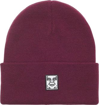 Obey Ribshaker Knit Beanie - unisex - Hoeden - Bruin - ONE Size - Accessoires