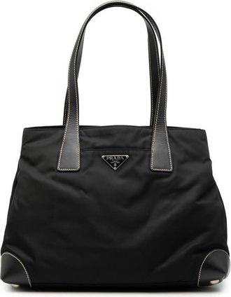 Prada Pre-owned Prada Saffiano Trimmed Tessuto Shopper Tote Ladies 8F0VQI85S9GOGYKW