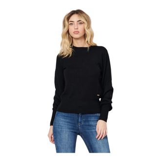 A|X Armani Exchange Ronde hals gekweek - Dames - Ronde hals truien - Zwart - XS - Truien & Vesten