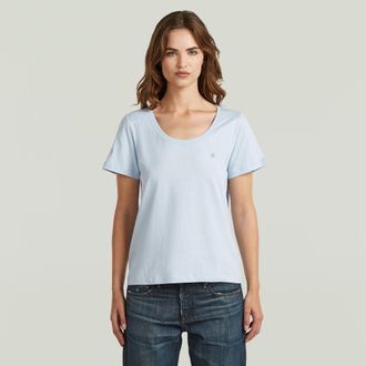 G-Star Scoop Neck T-Shirt - Lichtblauw - Dames