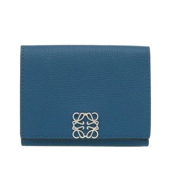Loewe Blue Leather Wallet (Tri-Fold) (Pre-Owned)