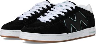 Emerica OG-1 Mens Shoes Black/White/Green : 10.5 D - Medium, Mesh/Suede
