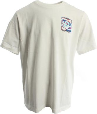 Casablanca T-shirt - Heren - T-shirts - Wit - XL - Katoen - Tops
