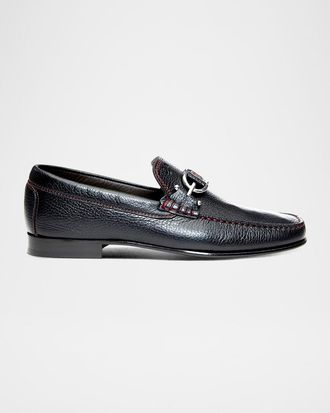 Donald J Pliner Men & apos;s Dacio Contrast-Stitch Loafers