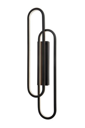 Lucide L&aacute;mpara de pared de aluminio con 1 led integrado, negro