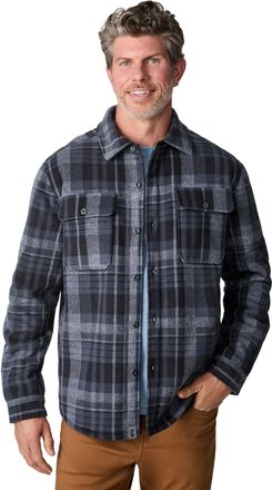 Free Country Mens Mountain Ridge Sueded Chill Out Fleece Jacket