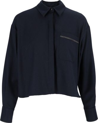 Antonelli Cropped Boxy Shirt